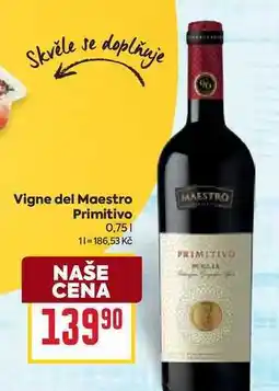 Billa Vigne del Maestro Primitivo 0,75l nabídka