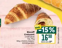 Billa Biscoff Croissant z naší pece 1 ks, 79 g nabídka