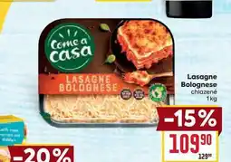 Billa Lasagne Bolognese chlazené 1kg nabídka