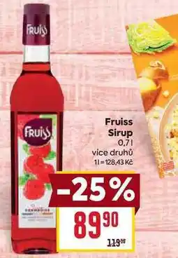 Billa Fruiss Sirup 0,7l nabídka