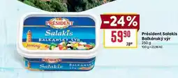 Billa Président Salakis Balkánský sýr 250 g nabídka