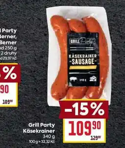 Billa Grill Party Käsekrainer 340 g nabídka