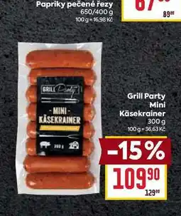 Billa Grill Party Mini Käsekrainer 300 g nabídka