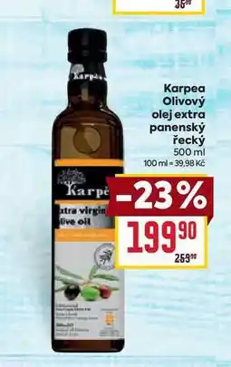 Billa Karpea Olivový olej extra panenský řecký 500 ml nabídka