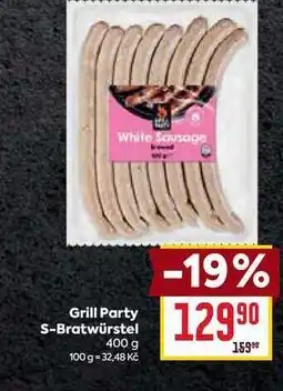 Billa Grill Party S-Bratwürstel 400 g nabídka