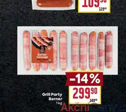 Billa Grill Party Berner 1 kg nabídka