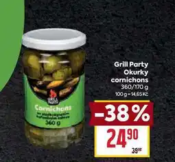 Billa Grill Party Okurky cornichons 360/170 g nabídka