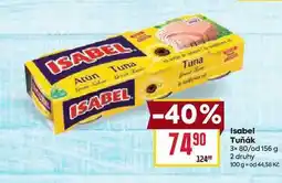Billa Isabel Tuňák 3x 80/od 156 g nabídka