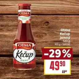 Billa Otma Kečup jemný 520 g nabídka