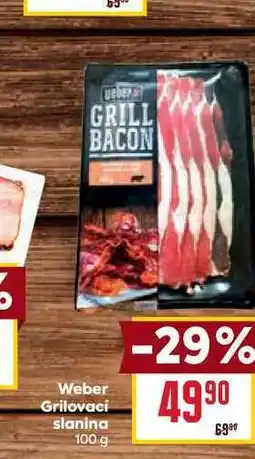 Billa Weber Grilovací slanina 100g nabídka
