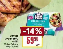 Billa Lunter Greek tofu chilli 300 g nabídka