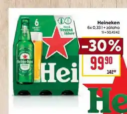 Billa Heineken 6x 0,33l nabídka