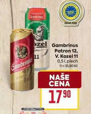Billa V. Kozel 11 0,51, plech nabídka