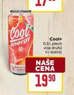 Billa Cool+ 0,51, plech nabídka