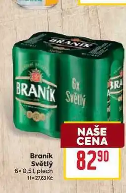 Billa Braník Světlý 6x 0,51, plech nabídka