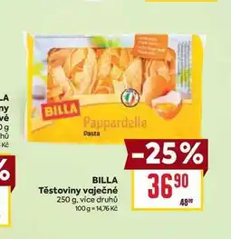 Billa BILLA Těstoviny vaječné 250 g nabídka