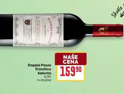 Billa Doppio Passo Primitivo Salento 0,75l nabídka