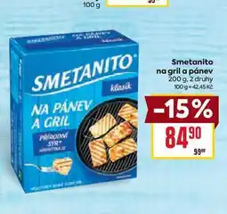 Billa Smetanito na gril a pánev 200 g nabídka