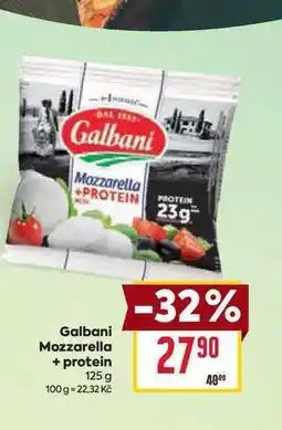 Billa Galbani Mozzarella + protein 125 g nabídka