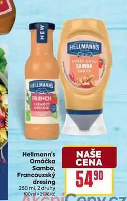 Billa Hellmann's Omáčka Samba, Francouzský dresing 250 ml nabídka