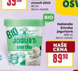 Billa Hollandia Zmrzka jogurtová 420 ml nabídka