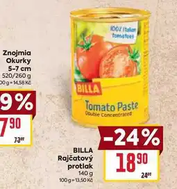 Billa BILLA Rajčatový protlak 140 g nabídka