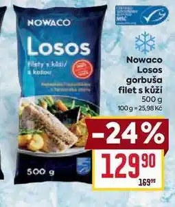 Billa Nowaco Losos gorbuša filet s kůží 500 g nabídka