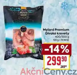 Billa Mylord Premium Divoké krevety 400/500g nabídka