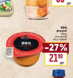 Billa BBQ dresink 150 g nabídka