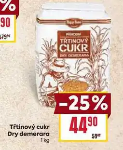 Billa Třtinový cukr Dry demerara 1 kg nabídka