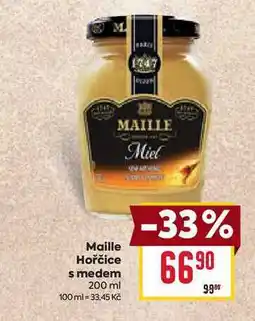 Billa Maille Hořčice s medem 200 ml nabídka