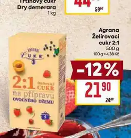 Billa Agrana Želírovací cukr 2:1 500 g nabídka