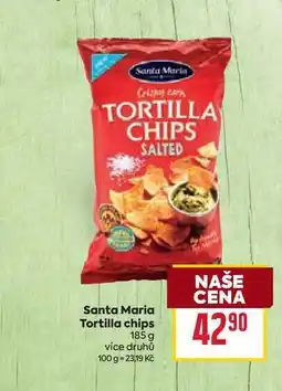 Billa Santa Maria Tortilla chips 185 g nabídka