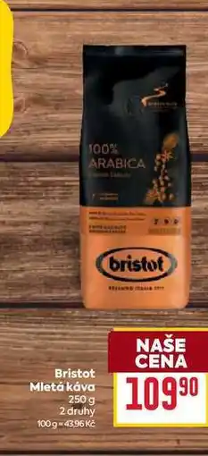Billa Bristot Mletá káva 250 g nabídka