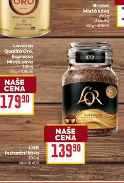 Billa L'OR Instantní Káva 100 g nabídka