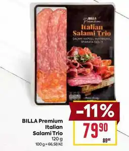 Billa BILLA Premium Italian Salami Trio 120 g nabídka