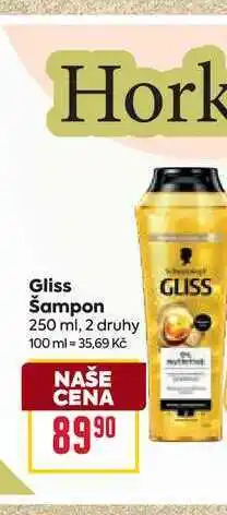 Billa Gliss Šampon 250 ml nabídka