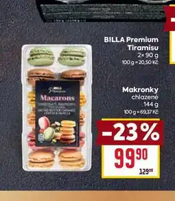 Billa Makronky chlazené 144 g nabídka
