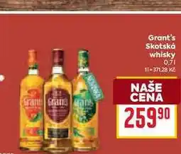 Billa Grant's Skotská whisky 0,7l nabídka