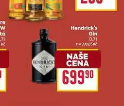 Billa Hendrick's Gin 0,7l nabídka