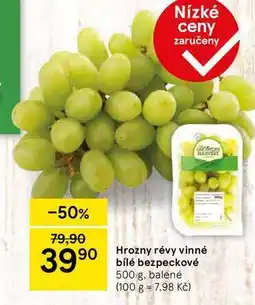 Tesco Hrozny révy vinné bilé bezpeckové, 500 g nabídka