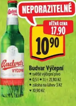 Albert Budvar Výčepní nabídka