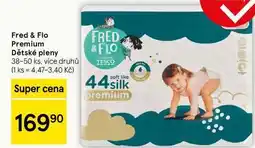Tesco Fred & Flo Premium Dětské pleny, 38-50 ks, více druhů nabídka