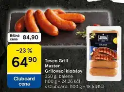 Tesco Tesco Grill Master Grilovací klobásy, 350 g nabídka