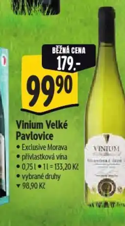 Albert Vinium Velké Pavlovice nabídka