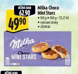 Albert Milka Choco Mini Stars 150 g nabídka