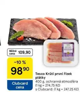 Tesco Tesco Krůtí prsní řízek plátky, 400 g nabídka