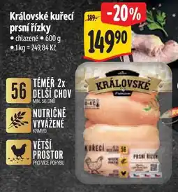 Albert Královské kuřecí prsní řízky 600 g nabídka