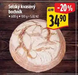 Albert Selský kvasový bochník 600 g nabídka