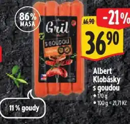 Albert Albert Klobásky s goudou nabídka